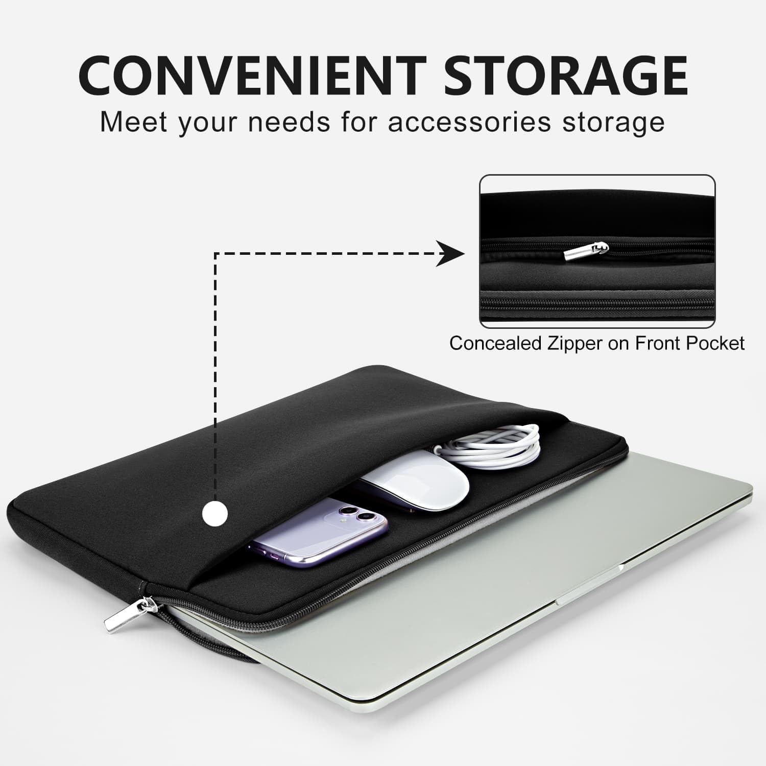 Hedugo Custodia Pc Portatile 13-14 Pollici - immagine 3