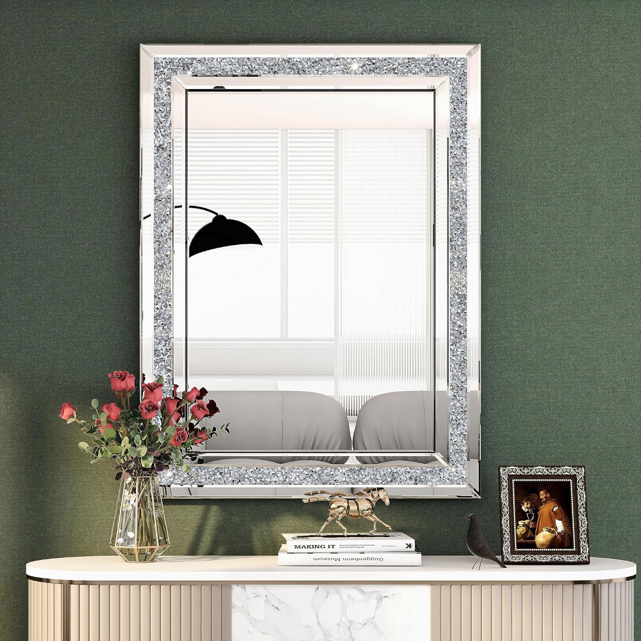 Shyfoy Specchio da Parete Rettangolare 80x60 cm