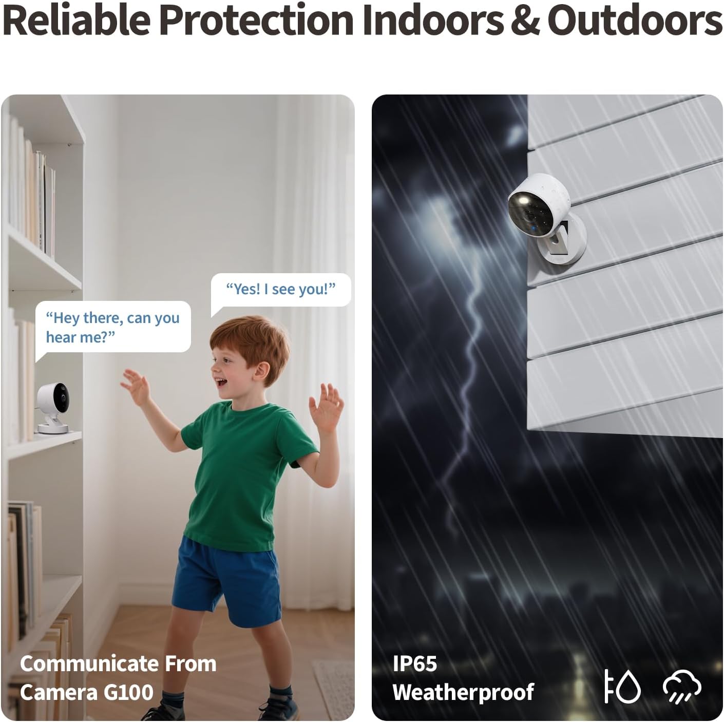 Aqara G100 - Telecamera di Sicurezza 2K Interni/Esterni, Nera - immagine 4