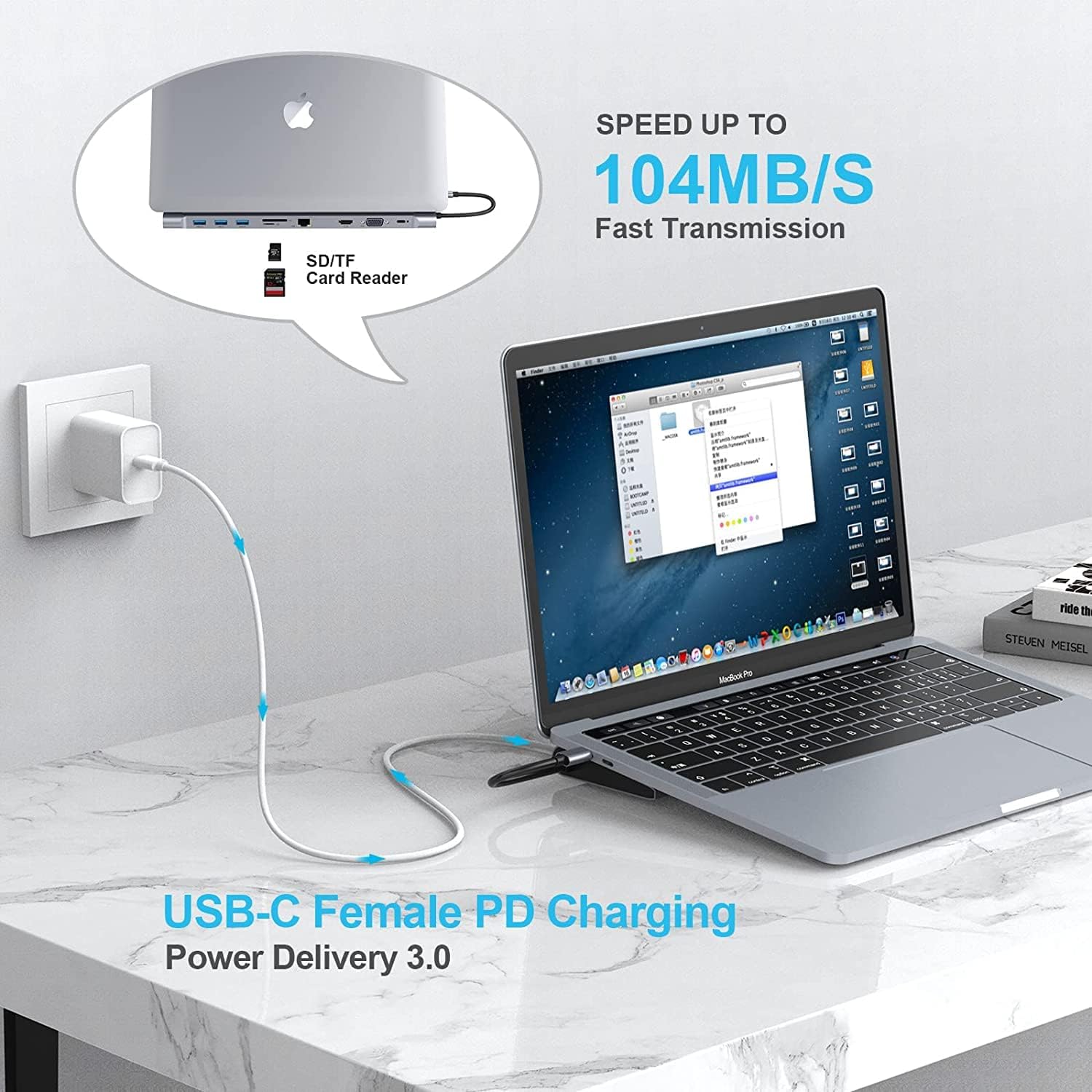 Docking USB-C 10 in 1 Triple Display 100W - immagine 5