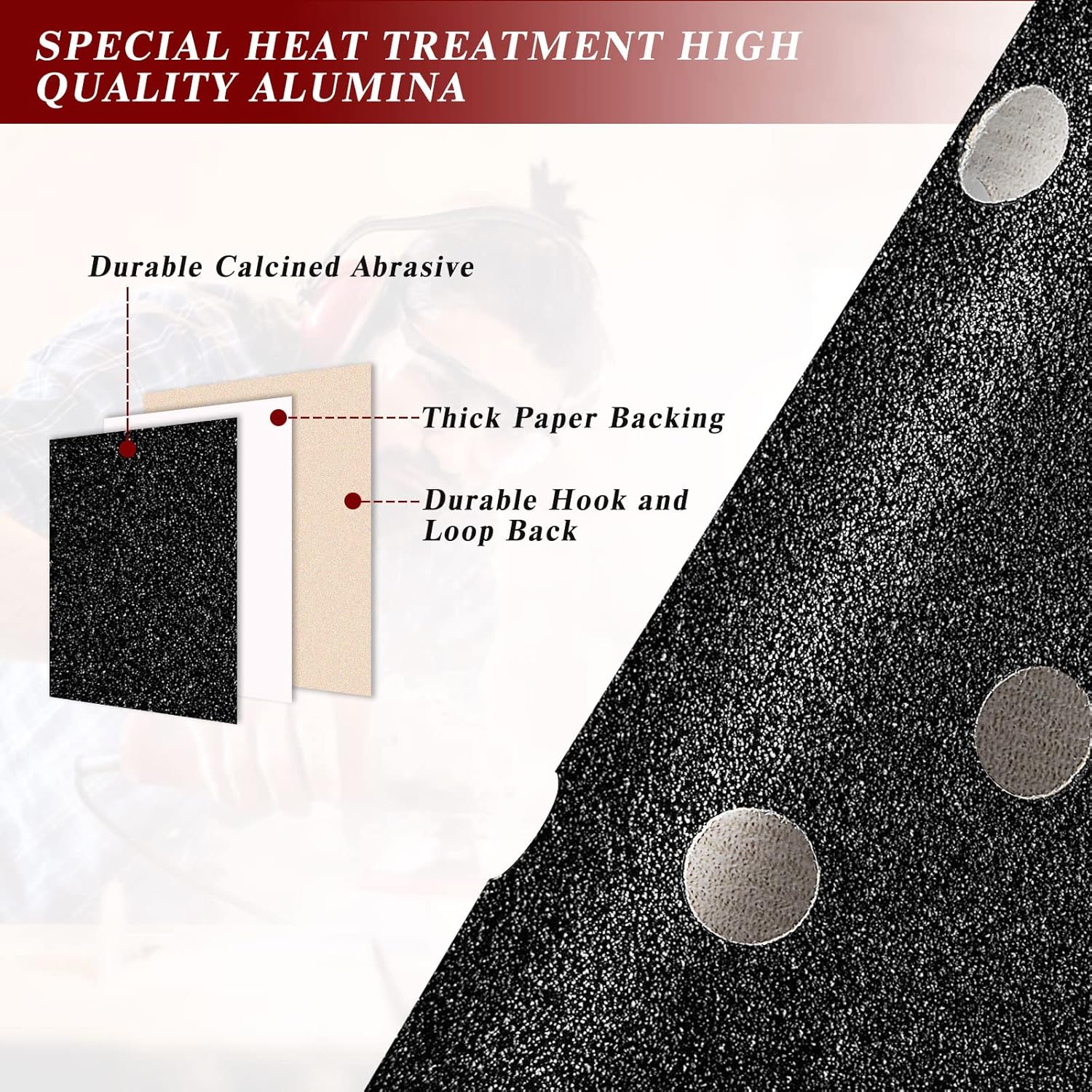 Stebruam 125mm Dischi Abrasivi 80 pezzi - immagine 4