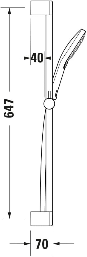 Duravit Universal Set Doccia 3 Tipi di Getto, Nero Opaco - immagine 8