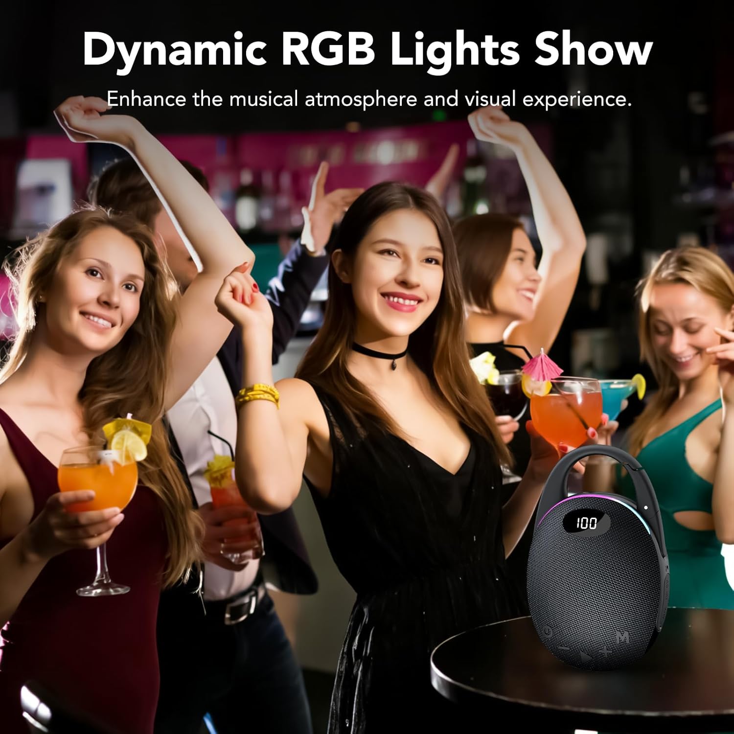 Coioc Altoparlante Bluetooth Portatile IPX7 RGB - immagine 7