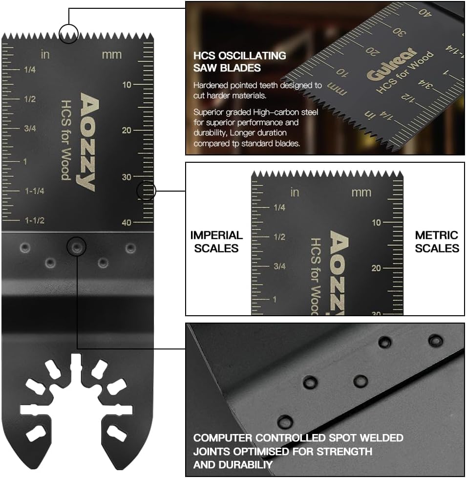 Set 50 Lame Multitool per Legno e Metallo - immagine 7