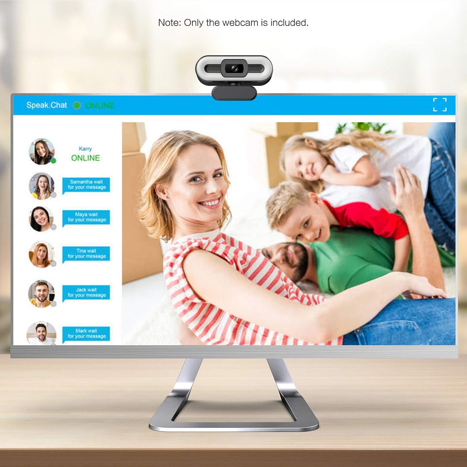 Webcam 4K per PC, Webcam USB per PC Portatile, Webcam con Microfono, Streaming Professionale/Registrazione Video/Chiamate per Conferenze/Lezioni Online, Plug and Play - immagine 2