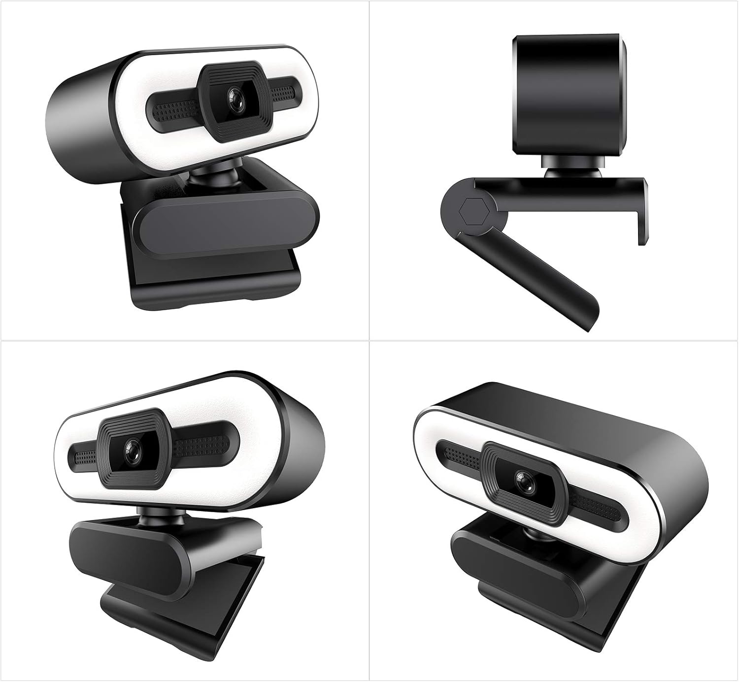 Webcam 4K per PC, Webcam USB per PC Portatile, Webcam con Microfono, Streaming Professionale/Registrazione Video/Chiamate per Conferenze/Lezioni Online, Plug and Play - immagine 8