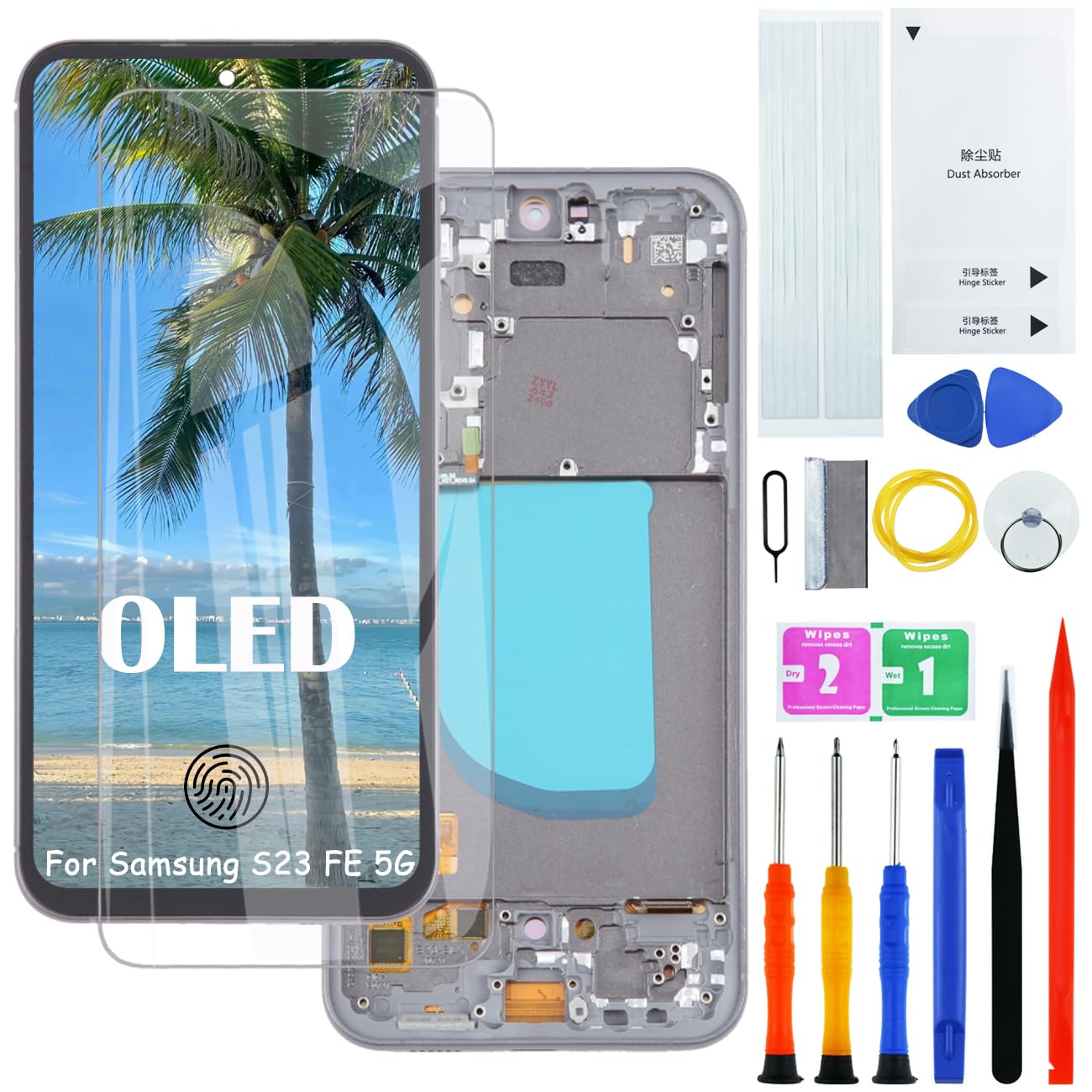 H&LYCYJ Display OLED per Samsung Galaxy S23 FE 5G