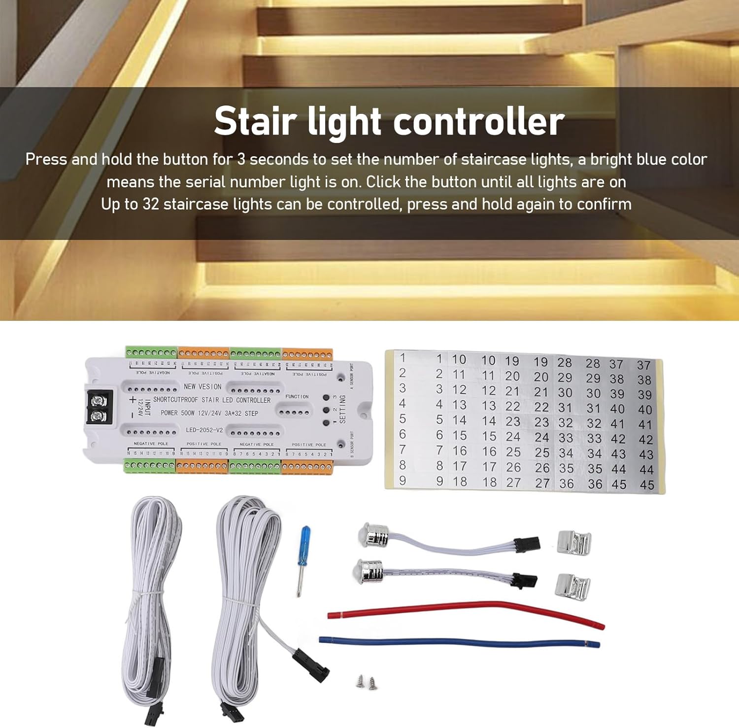 Controller Luci Scale LED con Sensore di Movimento - immagine 4