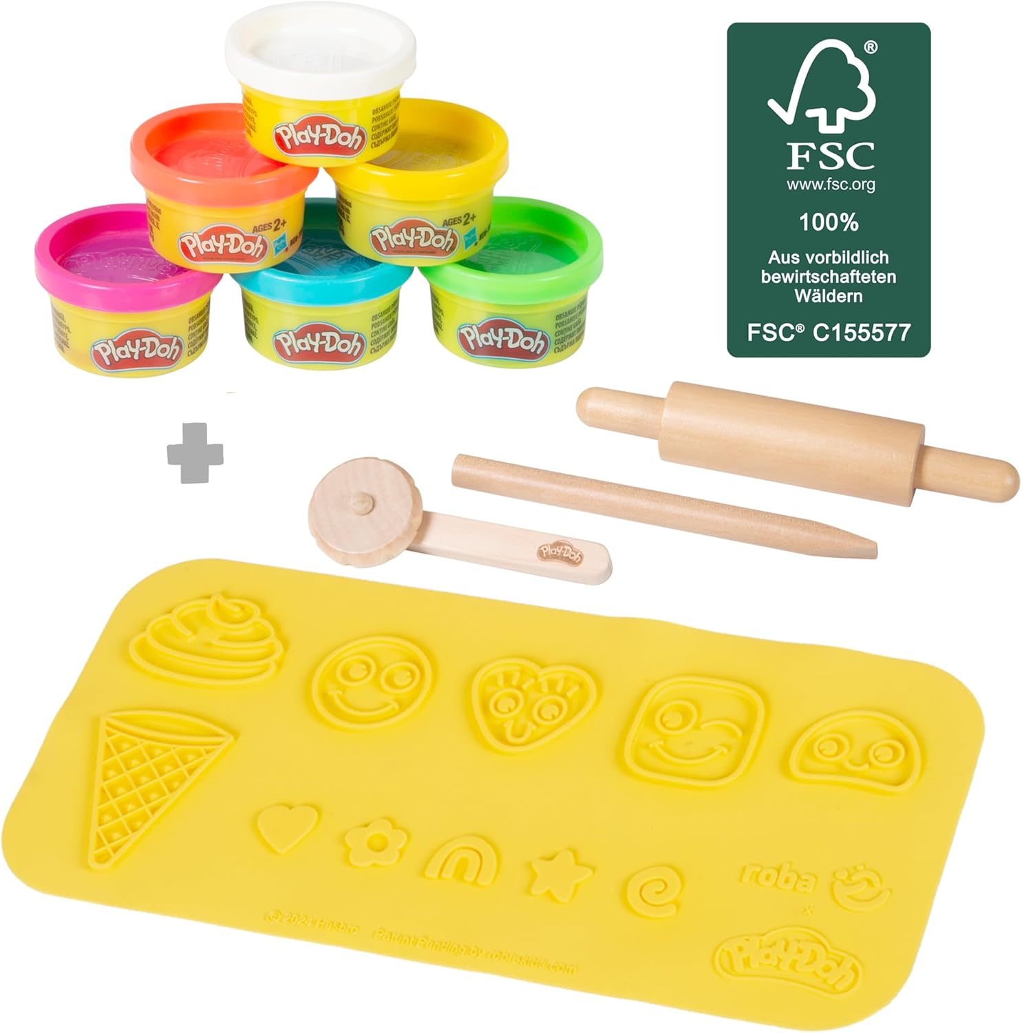 roba x Play-Doh Gelateria - Giocattolo in Legno FSC - immagine 9