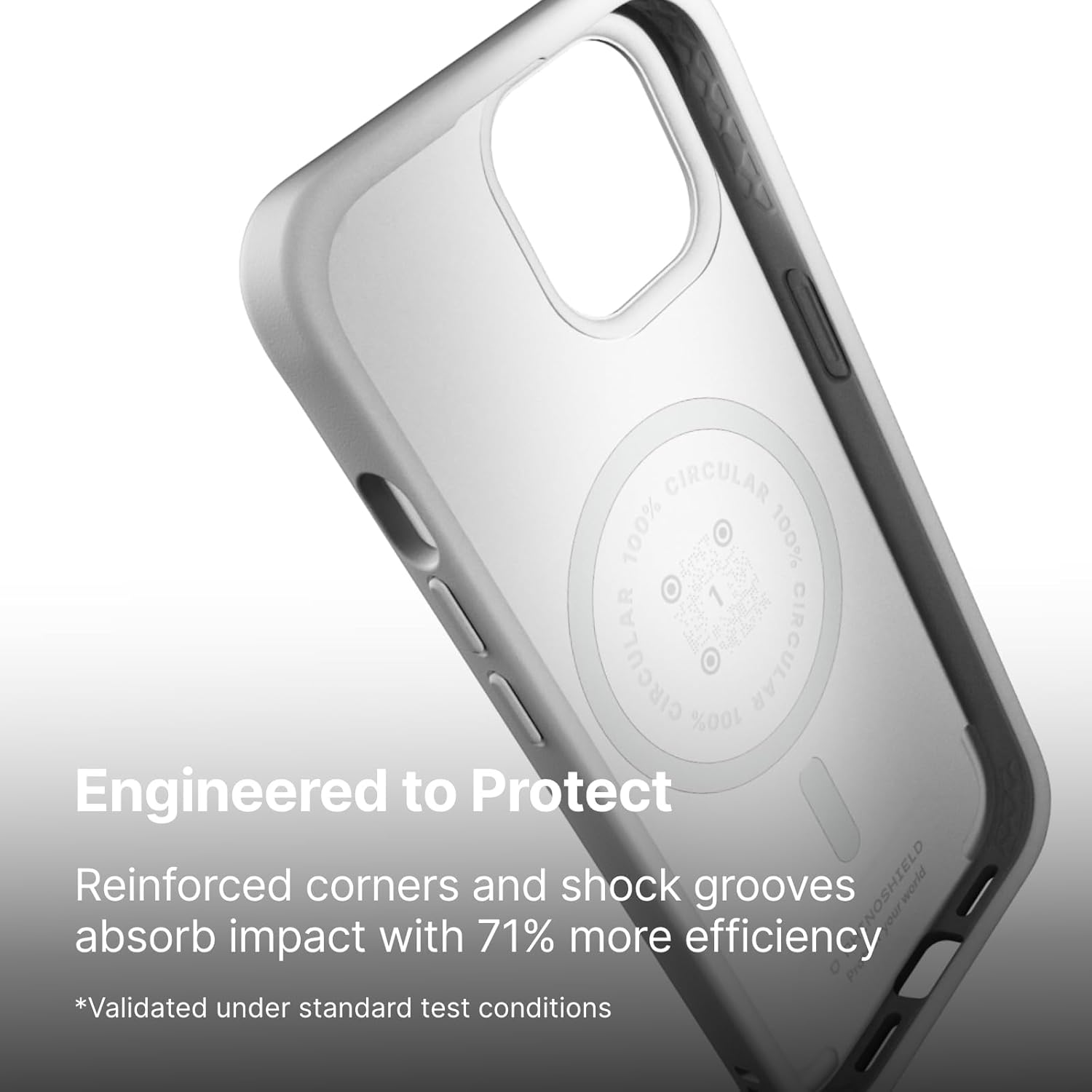 Rhinoshield SolidX Case MagSafe per iPhone 15 Pro, Ash Grey - immagine 10