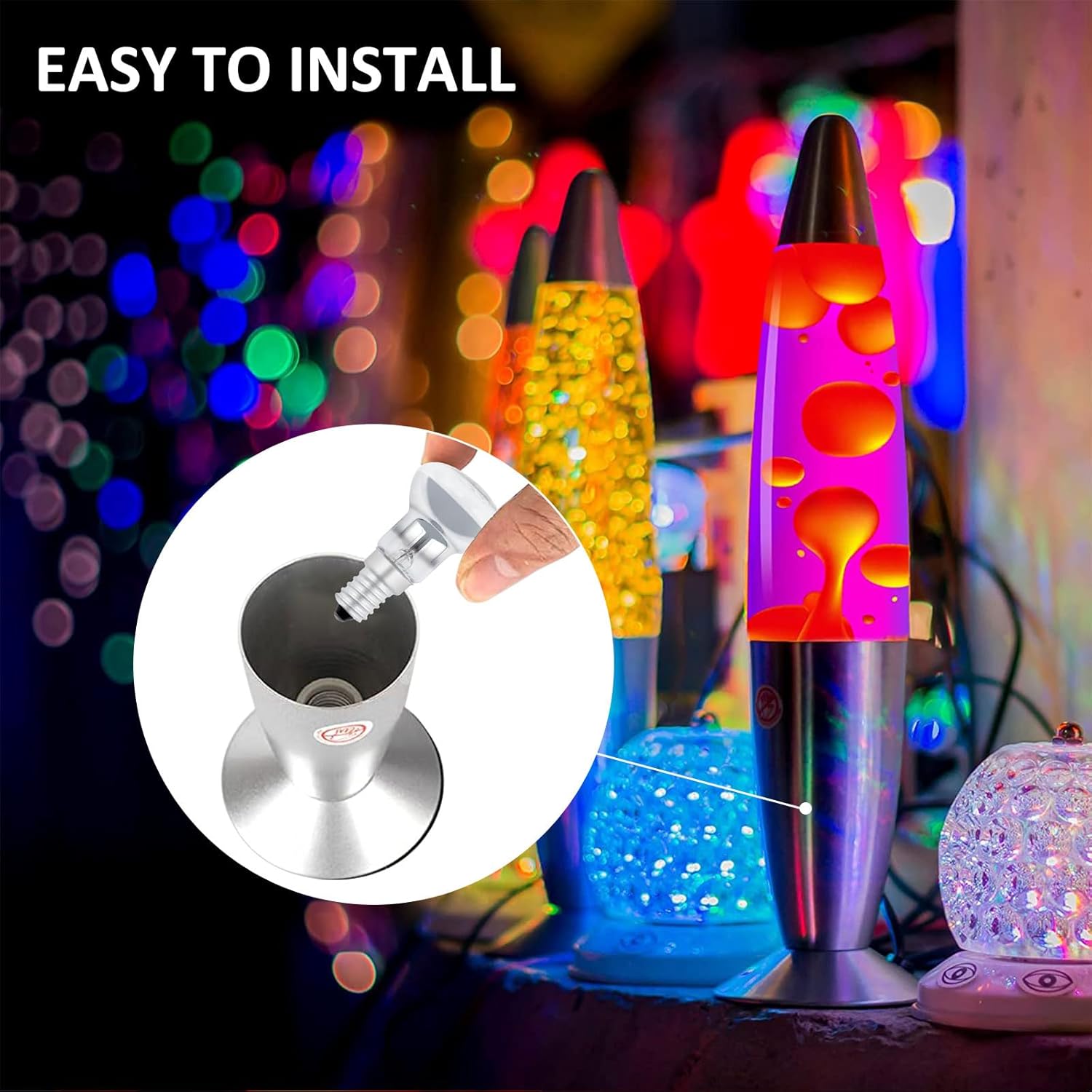 R39 25W E14 Lampadina Lava Dimmerabile (3 Pezzi) - immagine 6