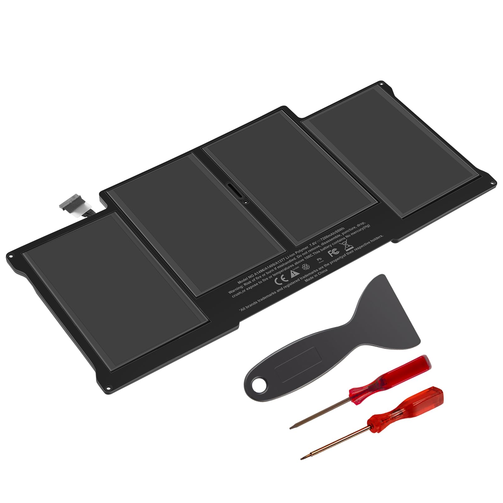 Asuncell Batteria A1405 per MacBook Air 13" (7.6V/55Wh)