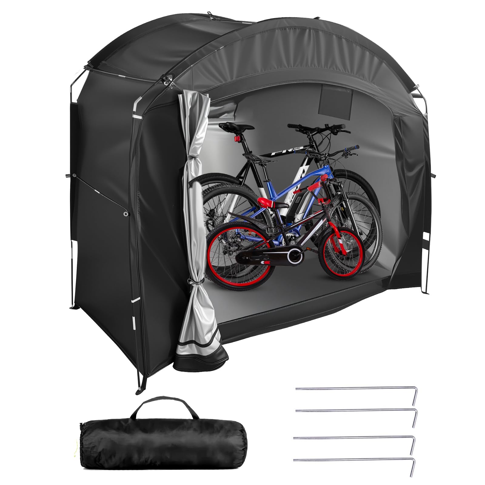 Dokkome Tenda da Bicicletta Impermeabile Portatile, Nera