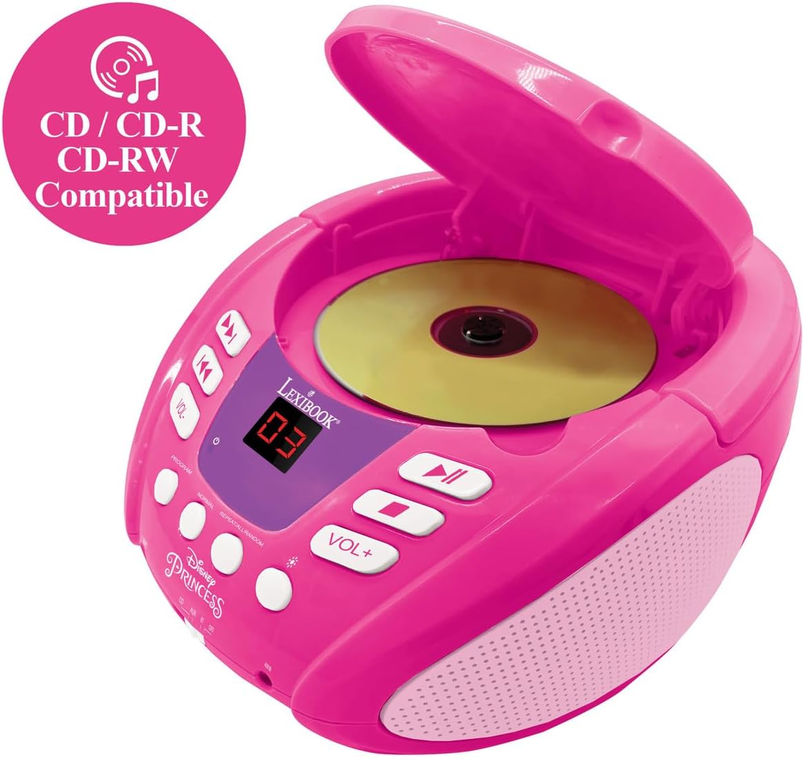 Lexibook Disney Principessa - Lettore CD Bluetooth Bambini - immagine 2