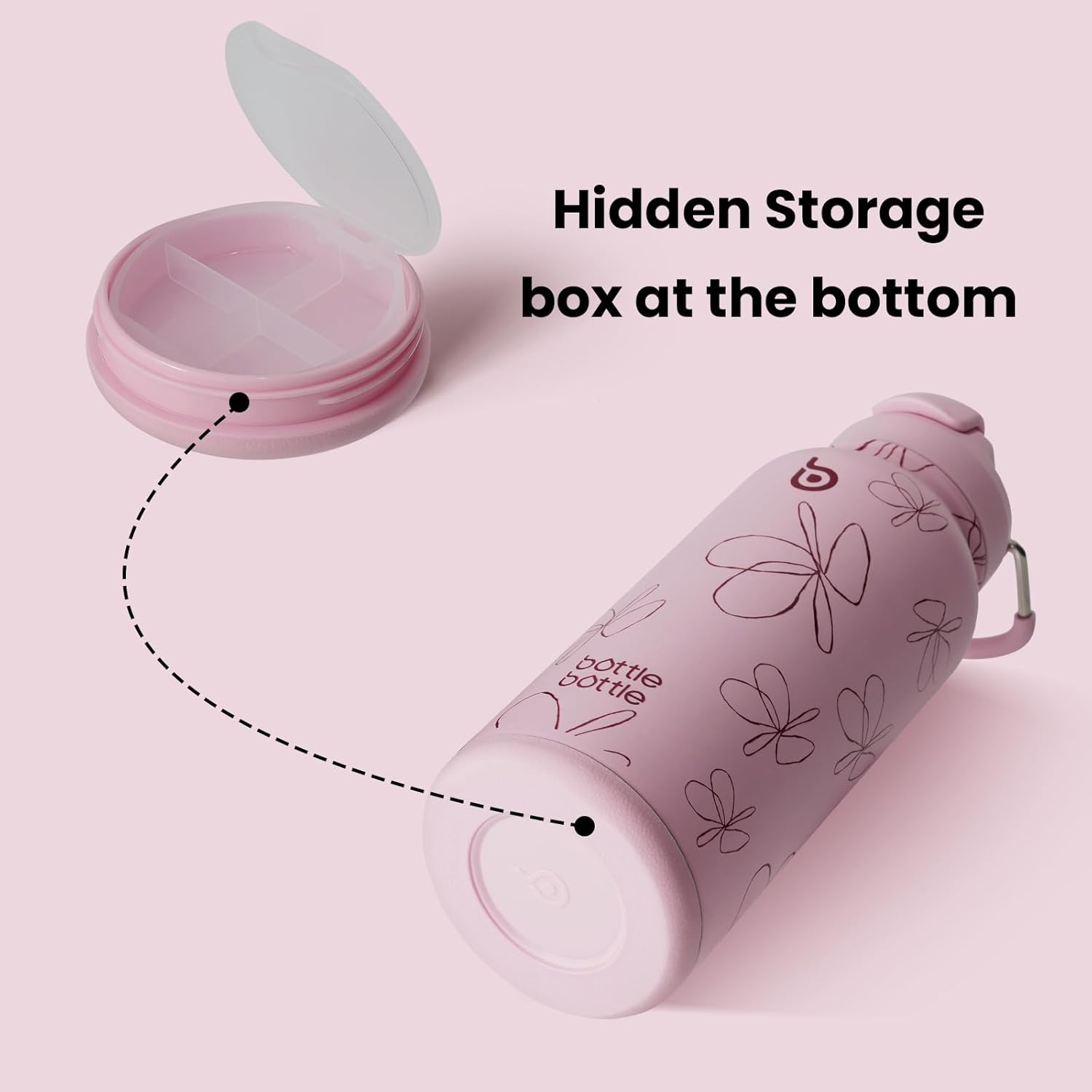 BOTTLE BOTTLE - Borraccia Termica 900ml con Portapillole - immagine 5