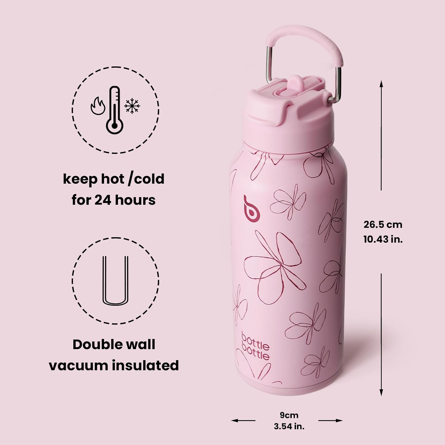 BOTTLE BOTTLE - Borraccia Termica 900ml con Portapillole - immagine 6