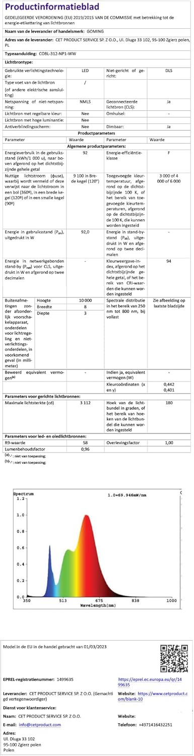Goming Striscia LED COB Diffusa 24V 10M IP65 - immagine 11