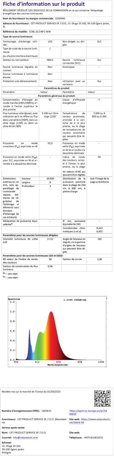 Goming Striscia LED COB Diffusa 24V 10M IP65 - immagine 9