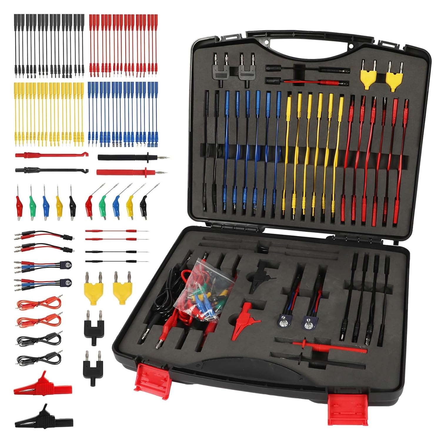 Kit Cavi di Prova per Multimetro e Circuiti Auto - 104 Pezzi - immagine 1