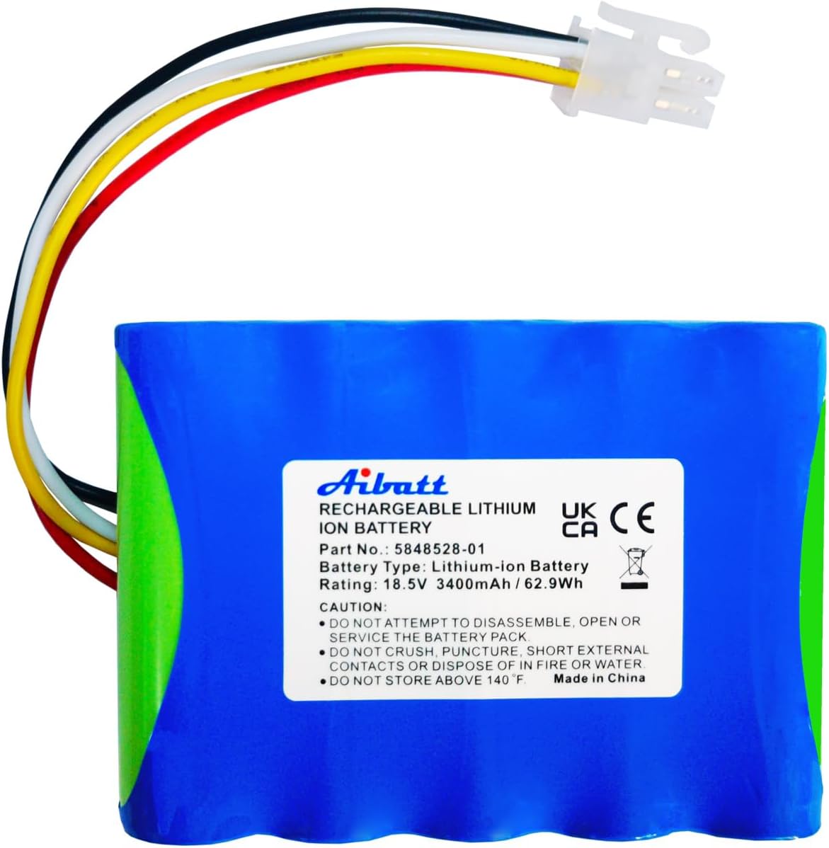 Aibatt Batteria Ricambio Robot Tosaerba 18,5V 3400mAh - immagine 1