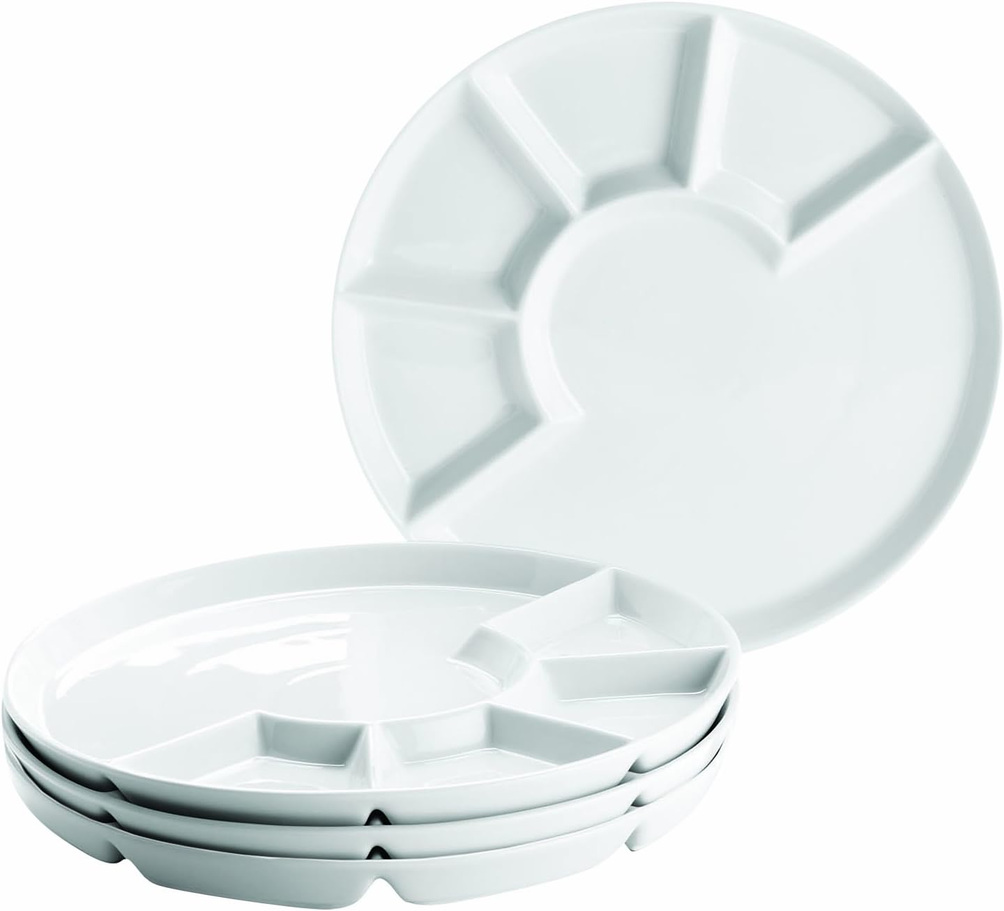 Josef Mäser GmbH, Piatti da fonduta, Bianco (Weiß), 24 cm