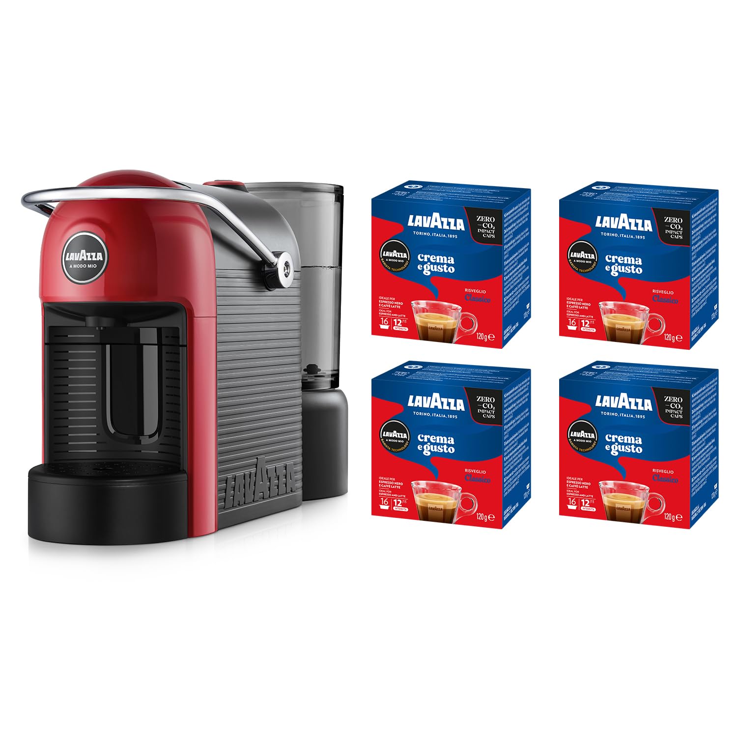 Lavazza A Modo Mio Jolie Evo - Macchina Caffè Rossa