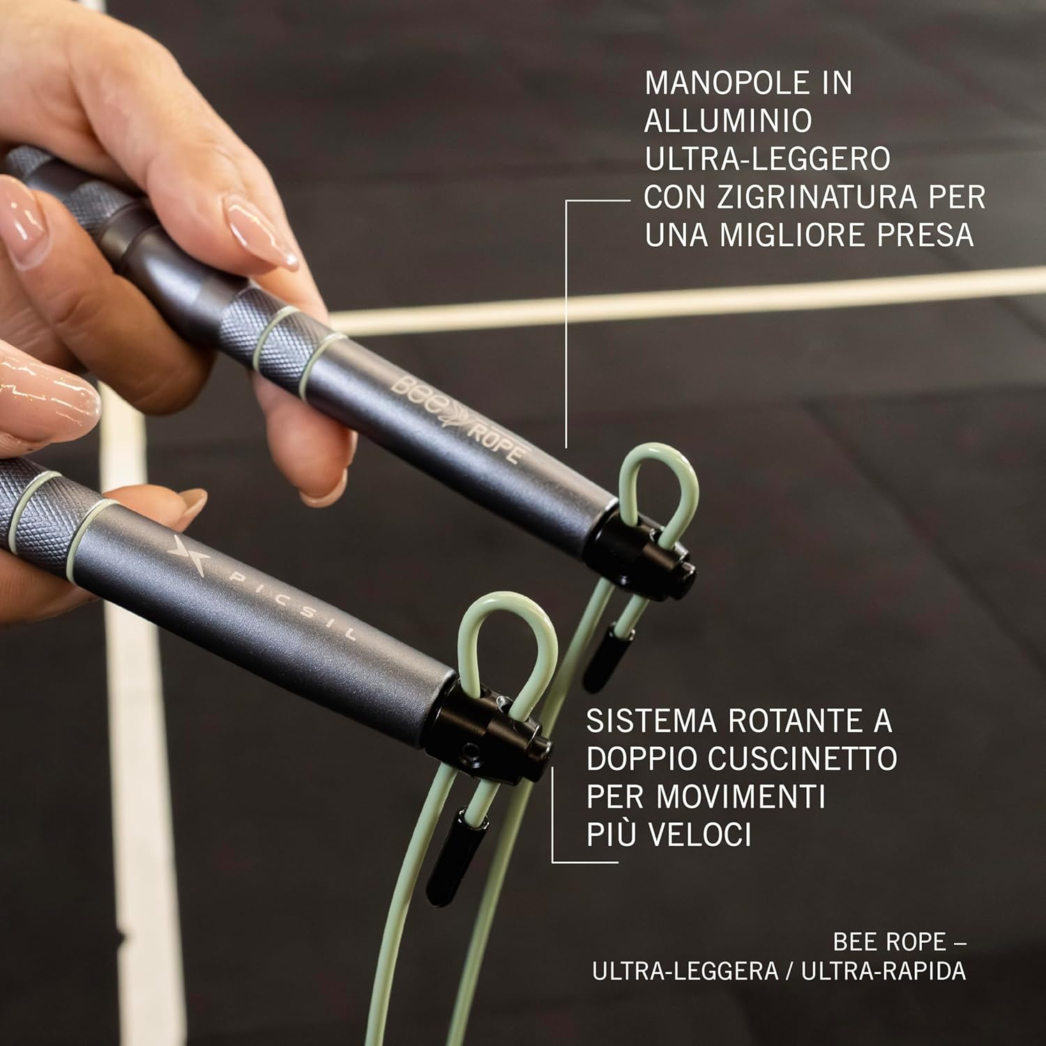 Picsil - Corda per Saltare BEE, Speed Rope - immagine 4