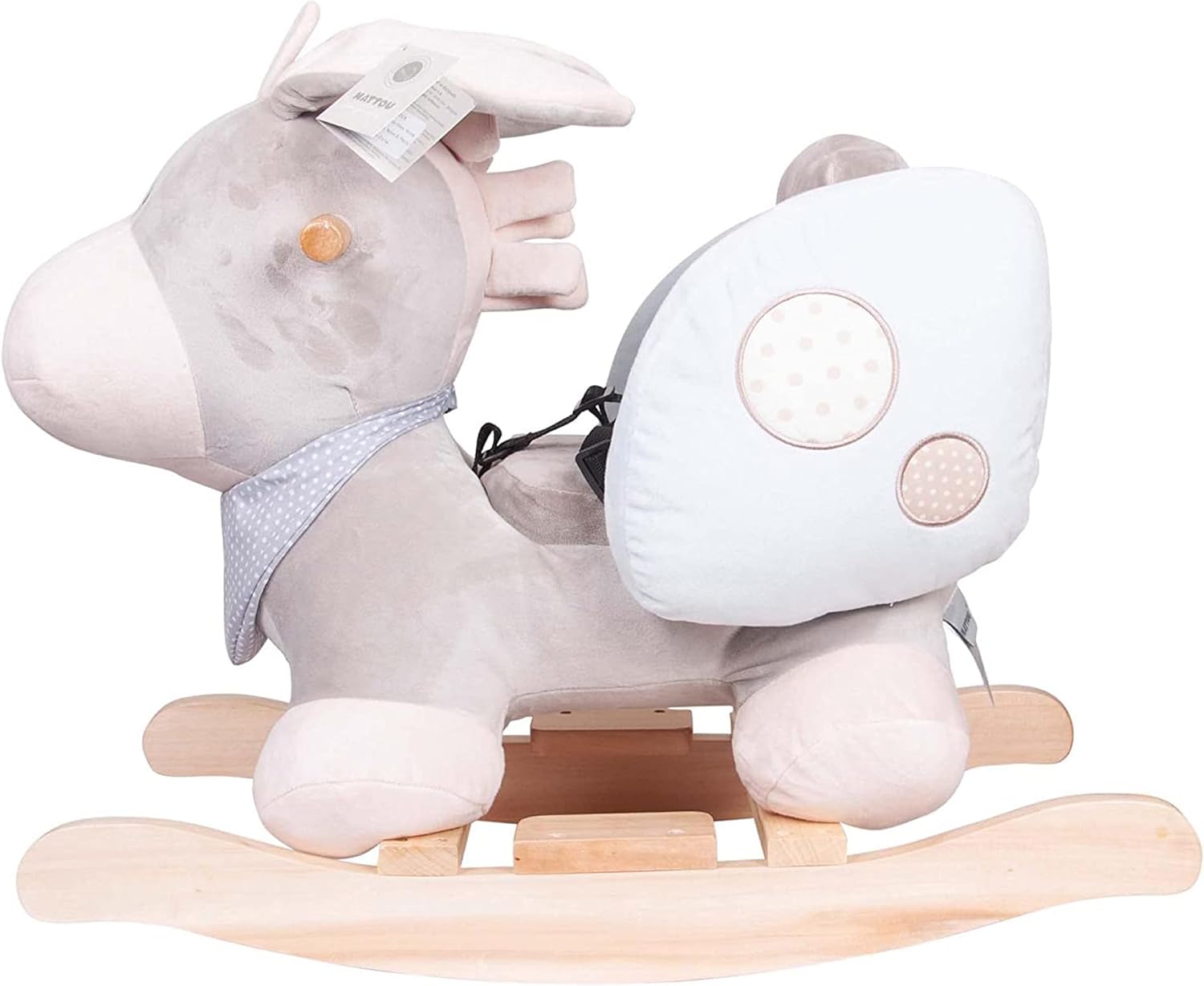 Nattou Dondolo per Bambini Asinello Cappuccino - immagine 6