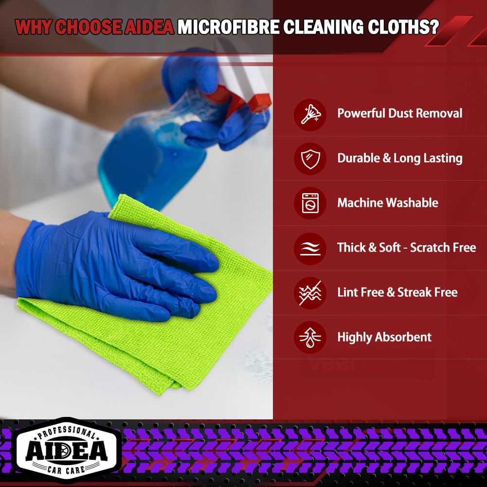 Aidea Panni Microfibra 100 Pezzi 30x30 cm - immagine 6