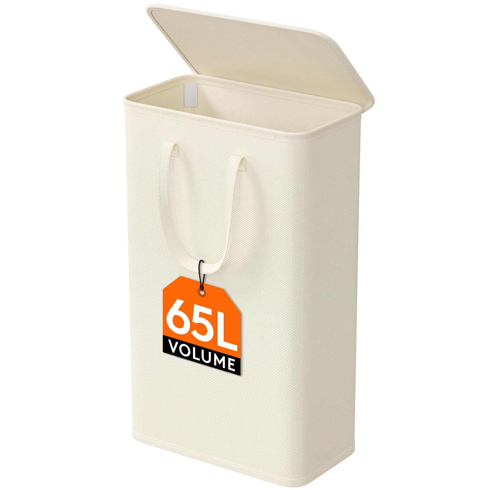 Lifewit Cesta Portabiancheria Sottile 65L, Bianco