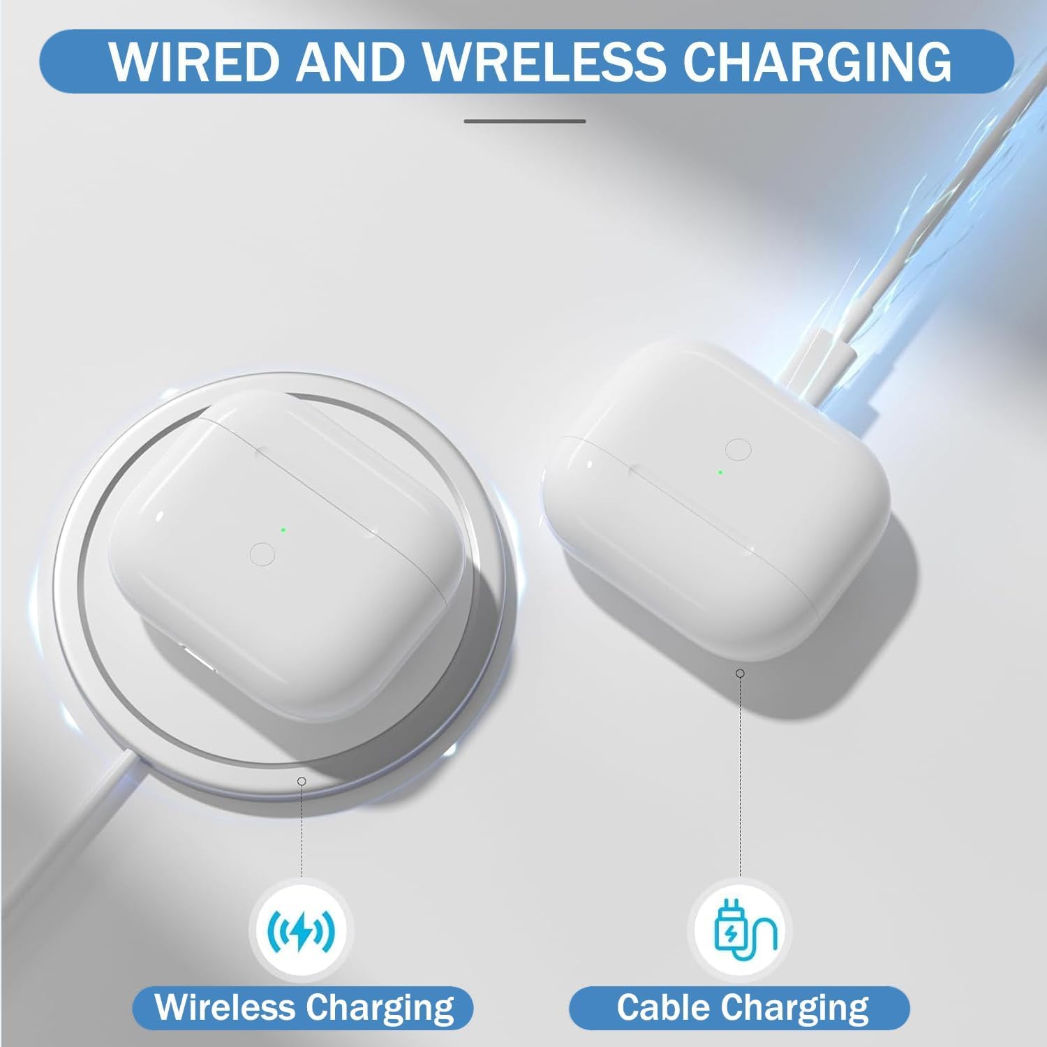 Custodia Ricarica Wireless Ricambio per AirPods 4 (2024) - immagine 3