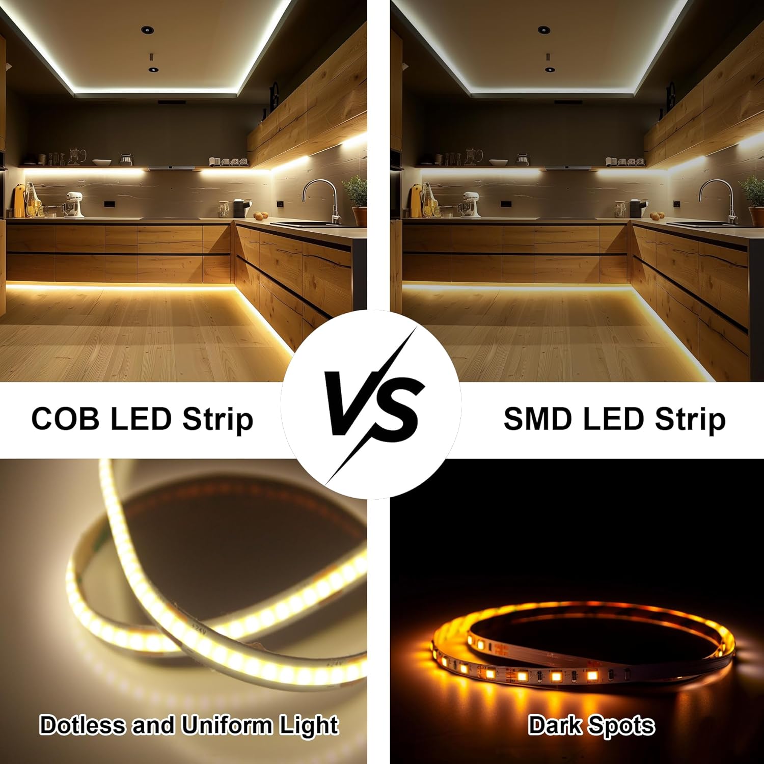 Luktix Striscia LED Bianca Naturale 10m 4000K - immagine 3