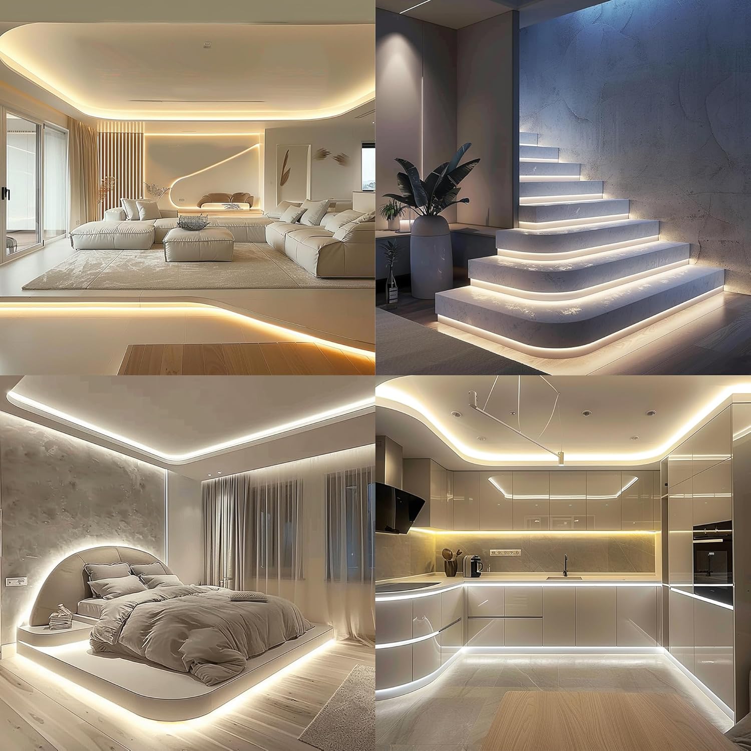 Luktix Striscia LED Bianca Naturale 10m 4000K - immagine 7