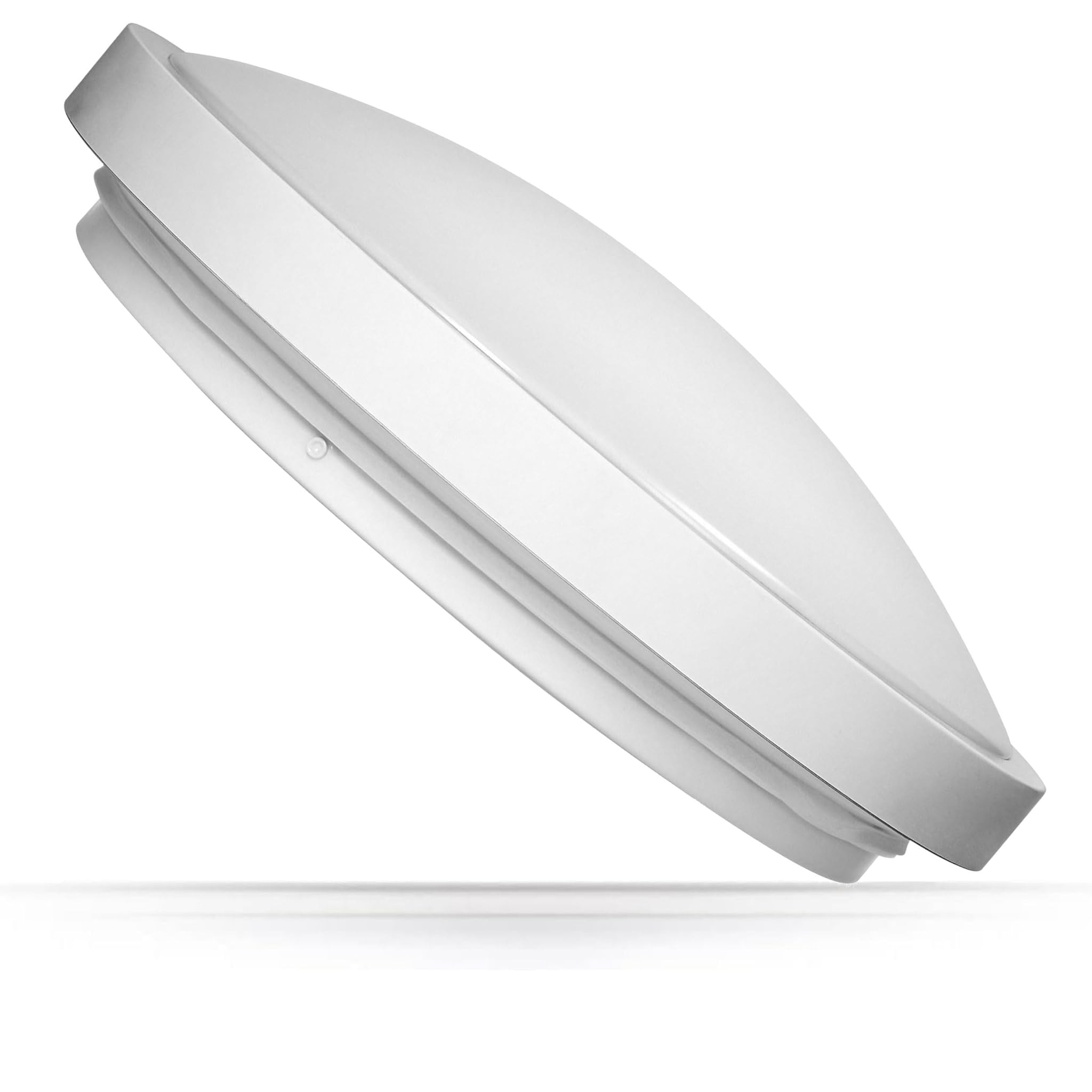 ADAKAT Lampada da soffitto IP54, 2 x E27, telaio in metallo, bianco