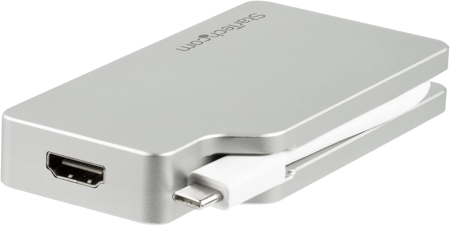 Startech.com Adattatore USB-C a HDMI, VGA, mDP o DVI, Argento - immagine 2