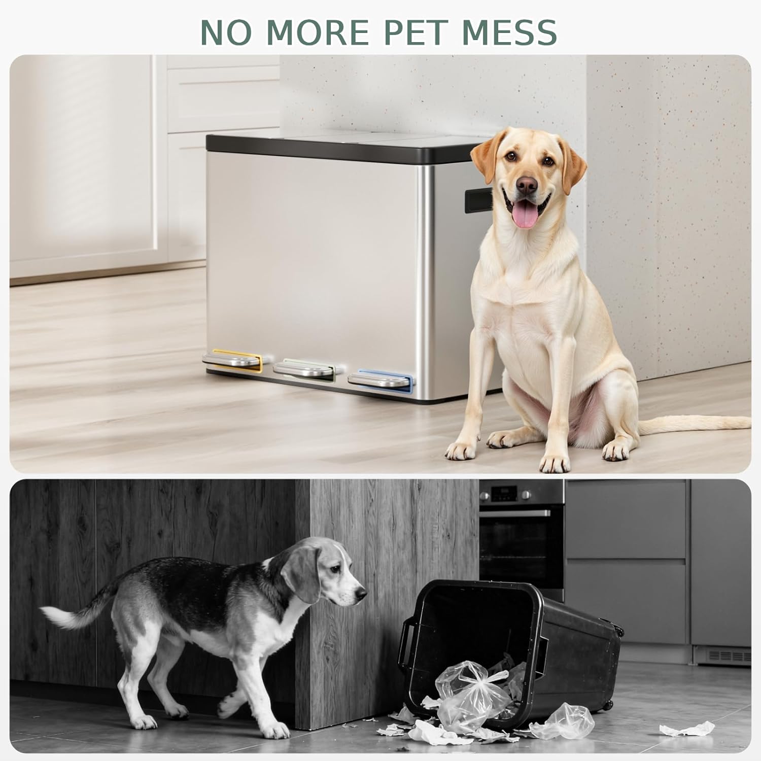 Clevich Sistema Raccolta Differenziata 3x15L Acciaio - immagine 8