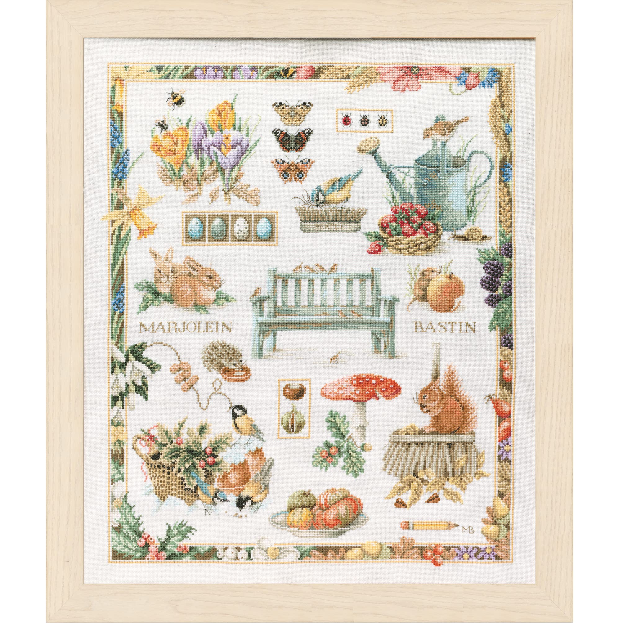 Lanarte Kit Punto Croce Contato Quattro Stagioni