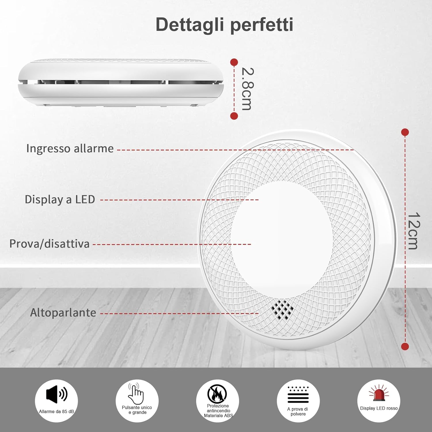 Runidur Rilevatore Combinato Fumo e CO - 6 Pezzi - immagine 5