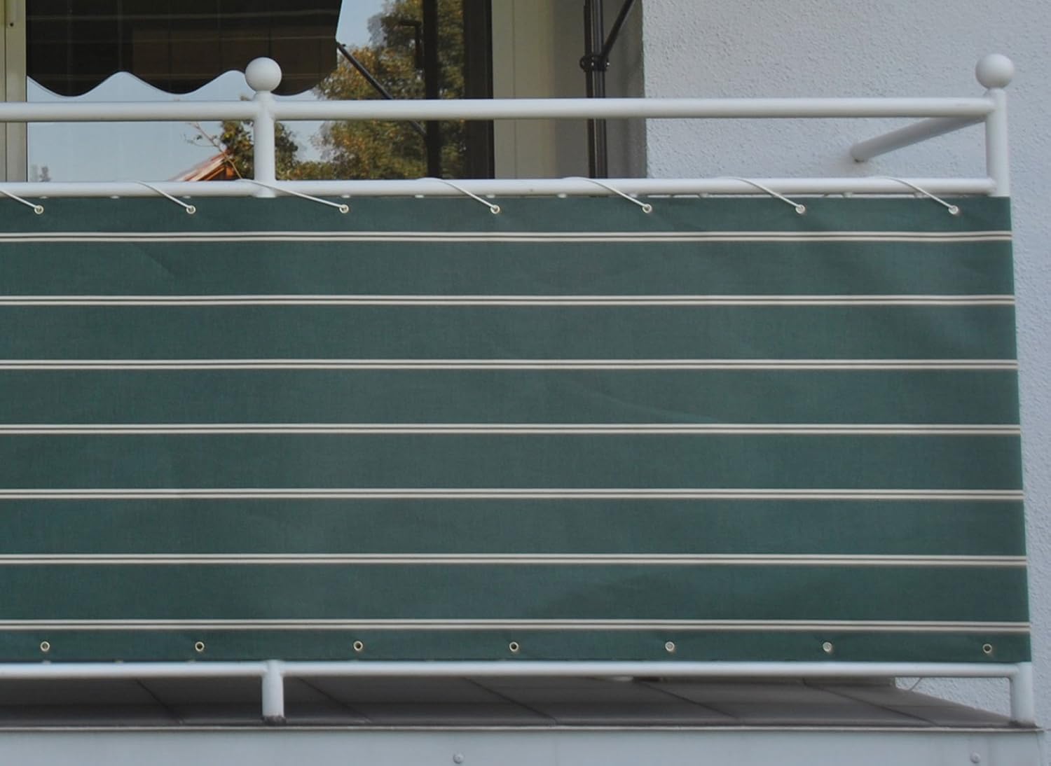 Angerer Paravista per Balcone Design No. 2300 Verde, 90 cm, Lunghezza: 8 Metro - immagine 2