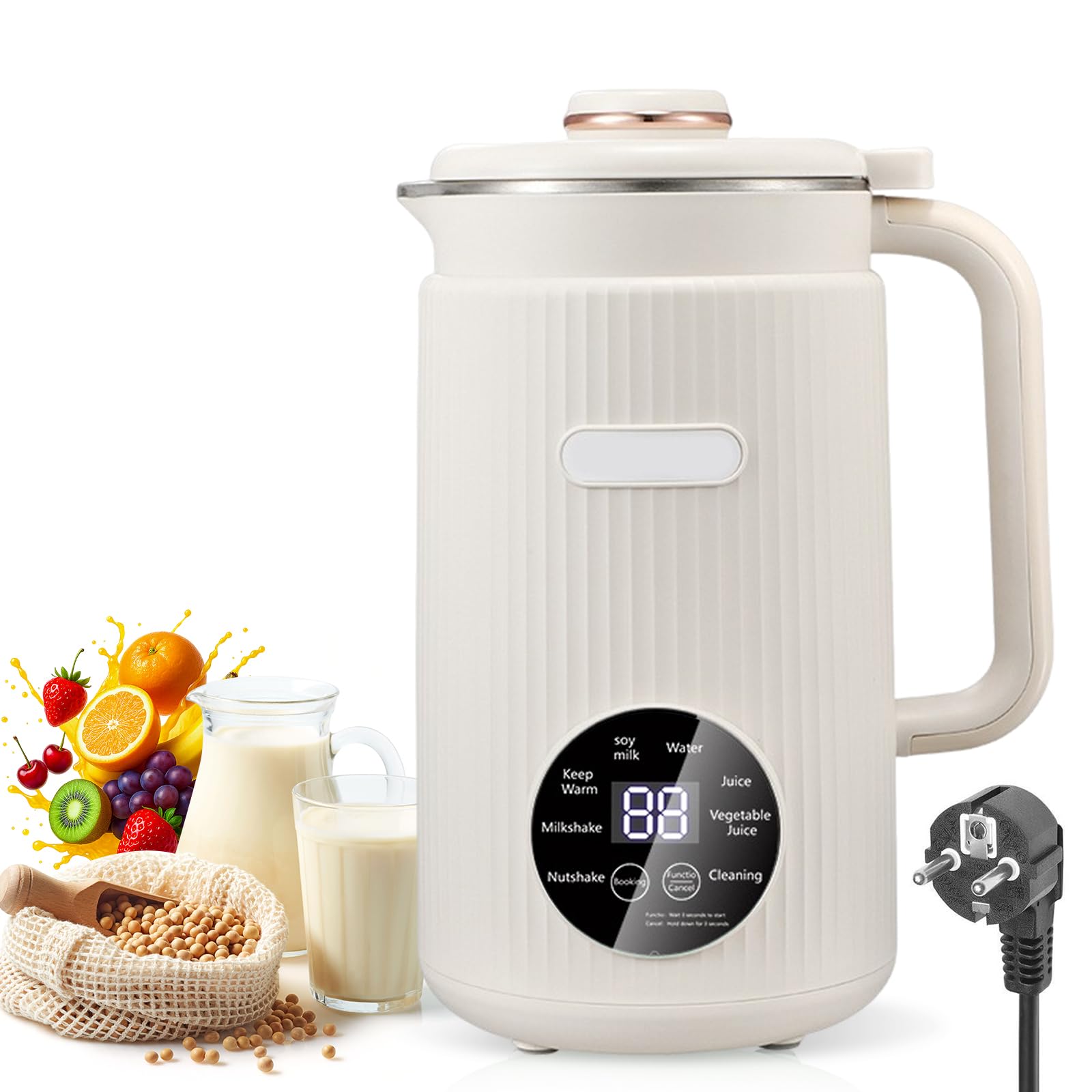 Jackfru Macchina per Latte Vegetale 8 in 1 da 1.2L