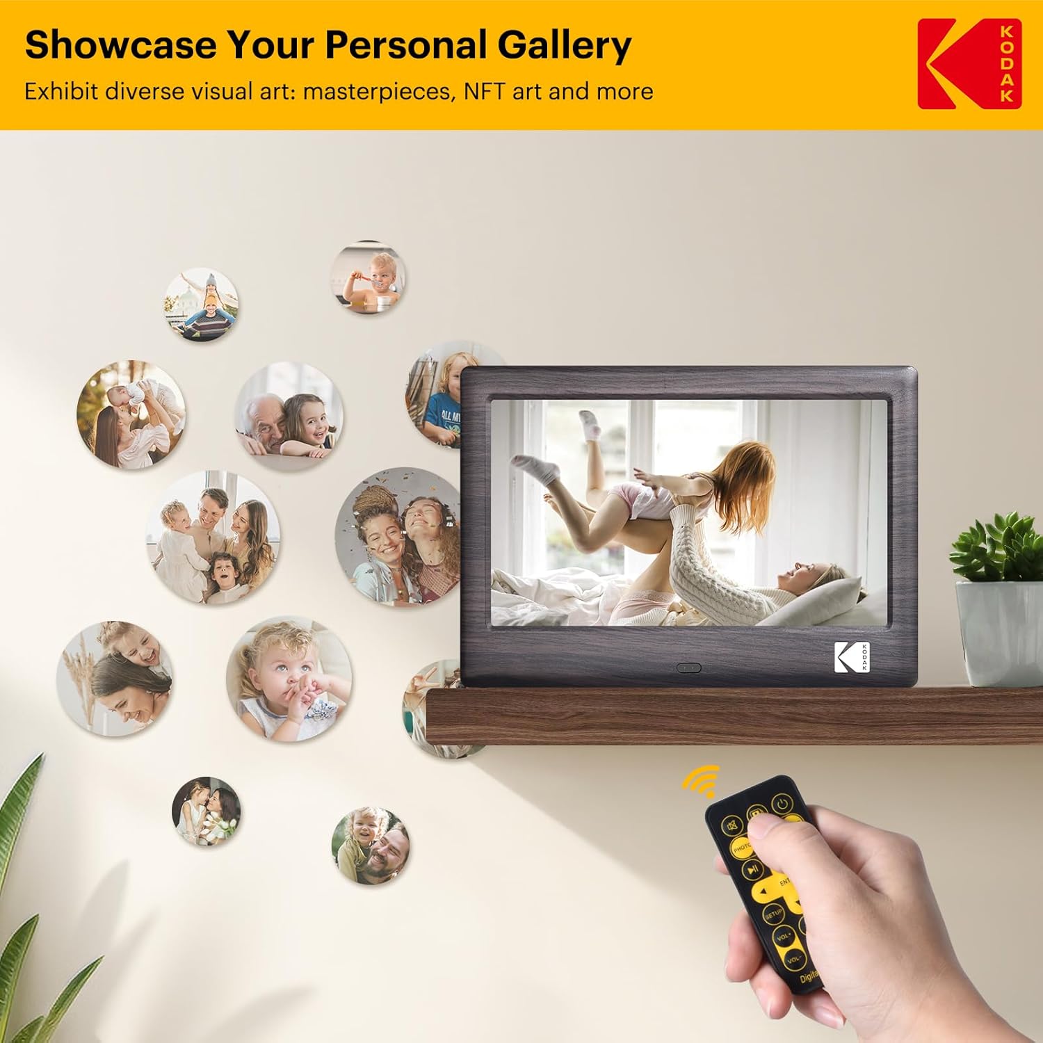 Kodak Cornice Digitale 7 Pollici IPS con Telecomando - immagine 6