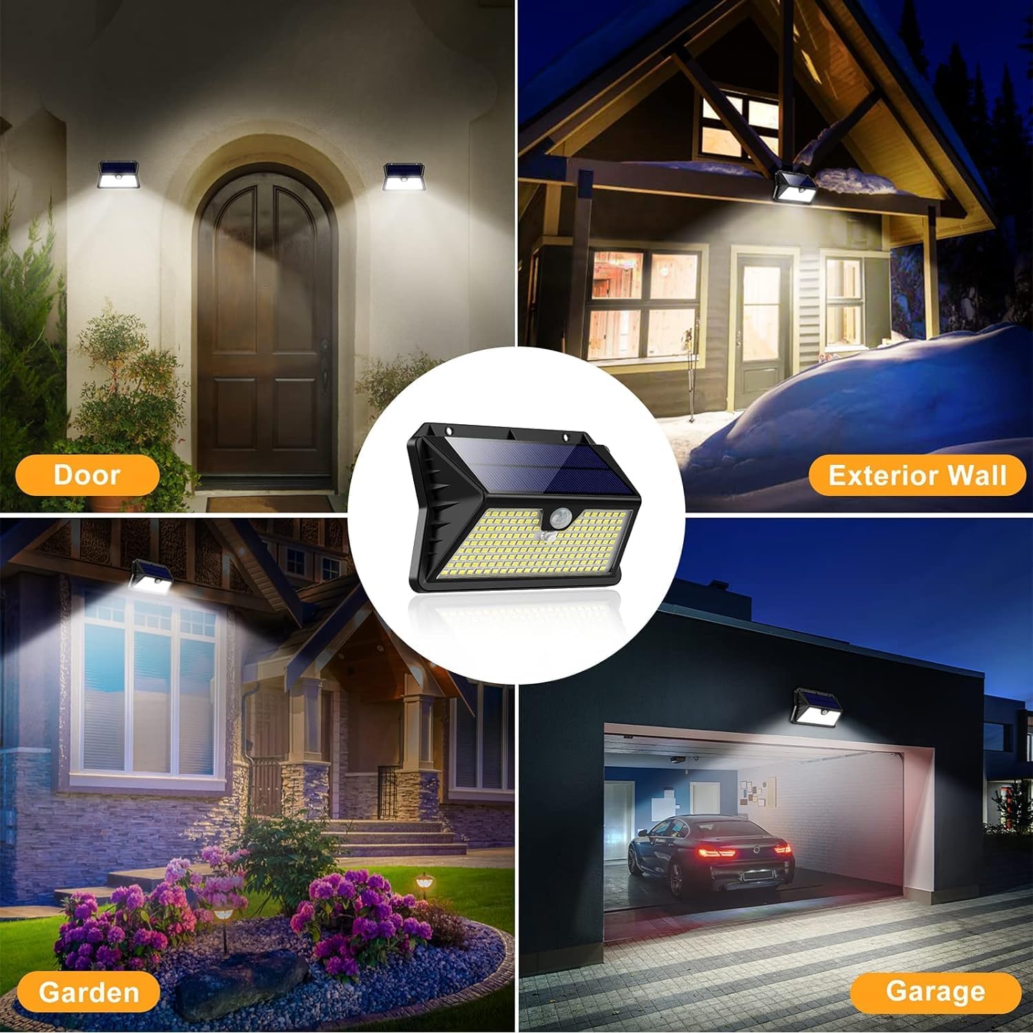 Luce Solare LED Esterno con Sensore di Movimento (2 Pezzi) - immagine 7