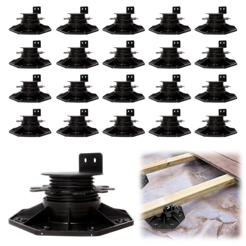 Supporti Regolabili per Lastre da Patio 30-60mm (20 Pezzi)