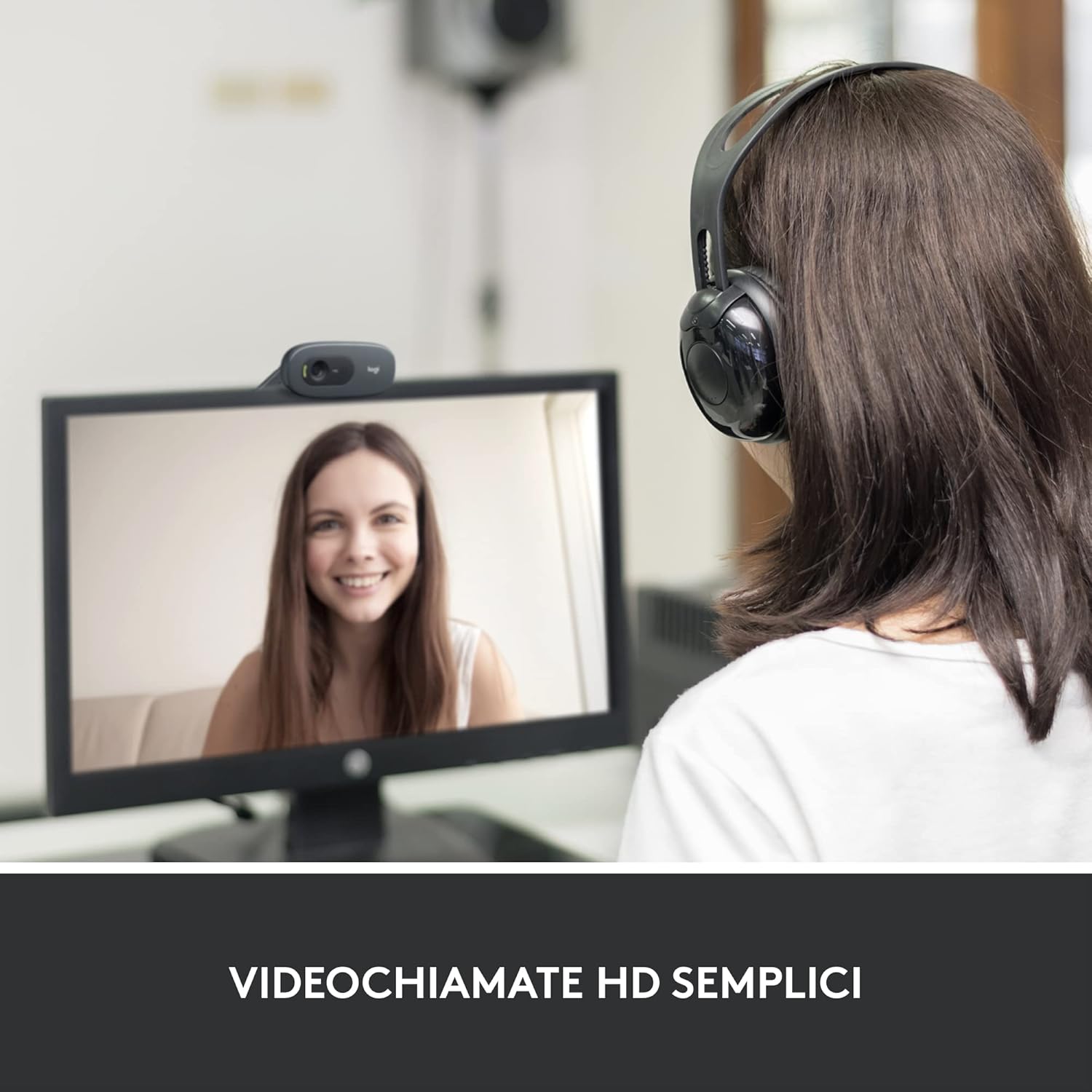 Logitech C270 - Webcam HD 720p/30fps - immagine 2