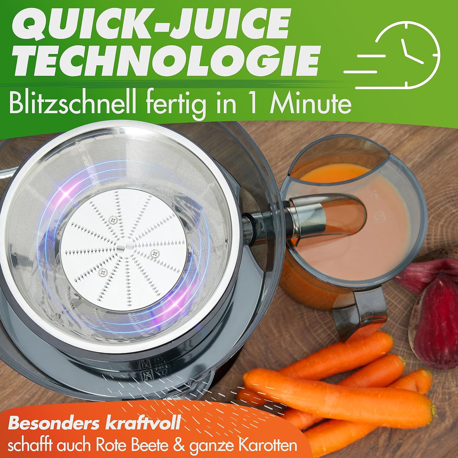 Nutrilovers QUICK-JUICER - Spremiagrumi 800W Acciaio Inox - immagine 3
