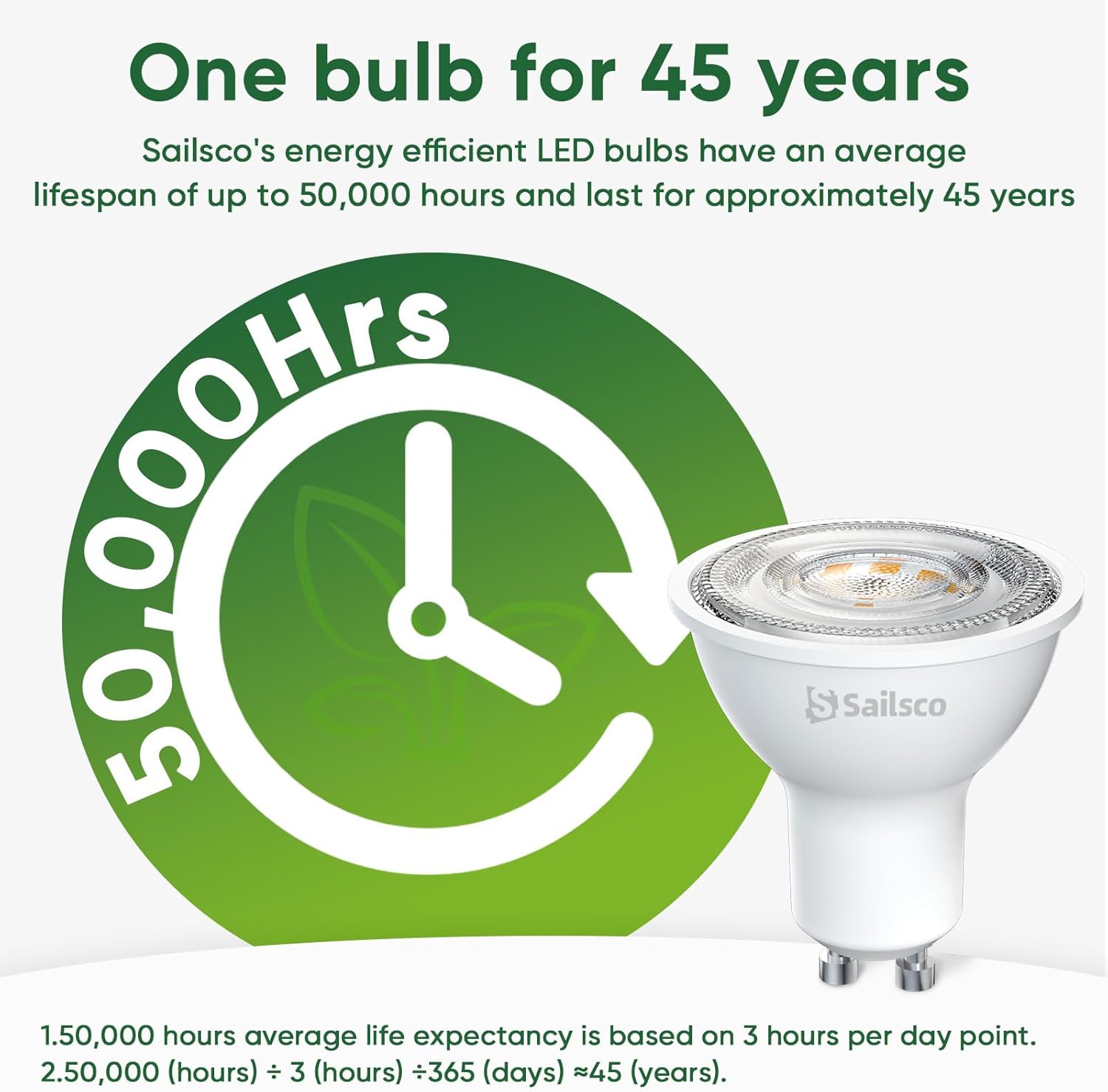 Sailsco Lampadine GU10 LED Spot 3.3W 600 Lumen (12 Pezzi) - immagine 4