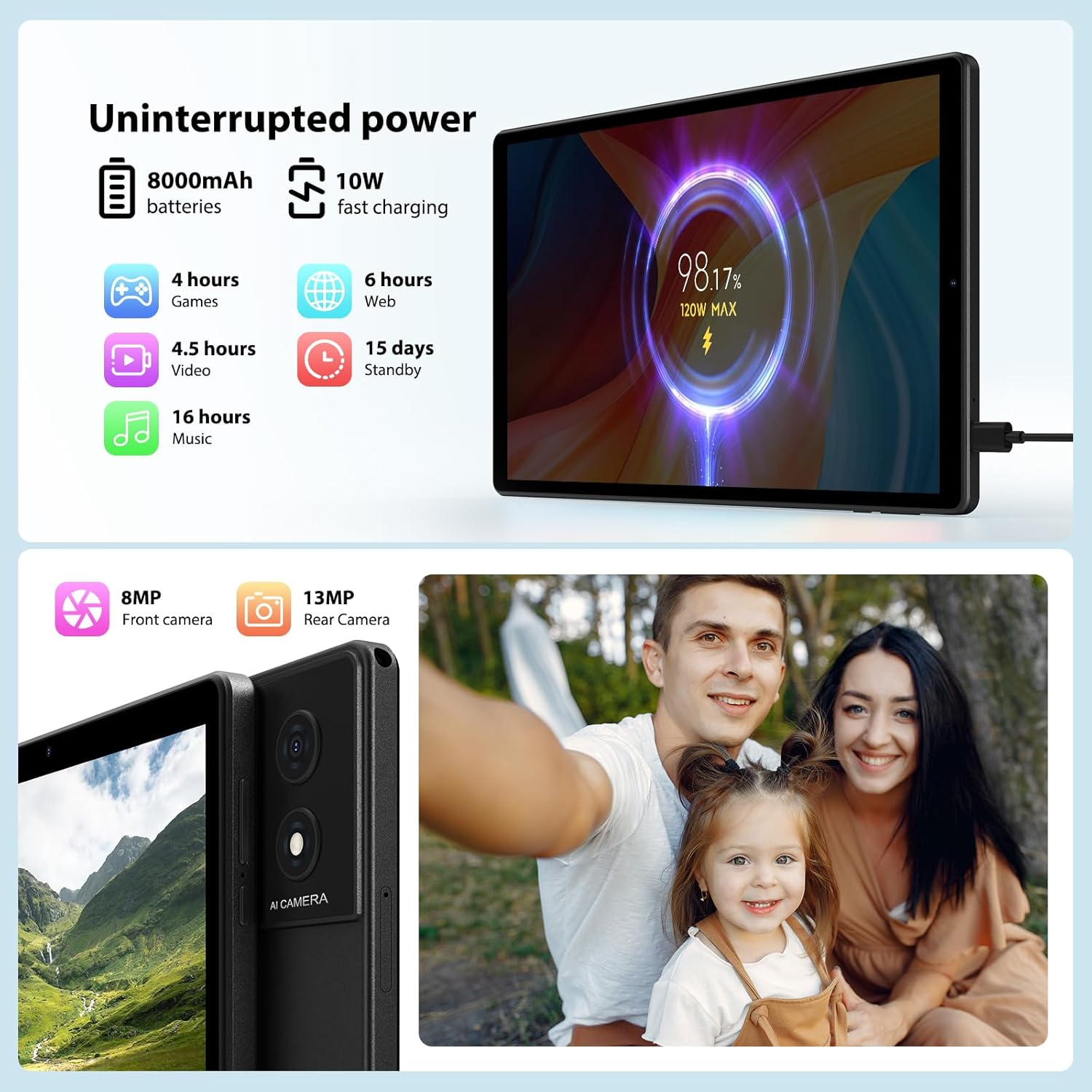 Tablet Android 10.4" 4G LTE e 5G WiFi Octa-Core - immagine 5