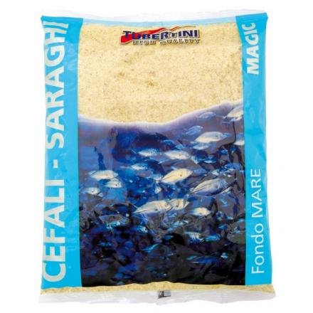 Tubertini Pastura da Pesca Fondo Mare Magic Cefali Saraghi 1 kg Medio-Fine Colore Bianco Aroma Formaggio per Mare Spigola Orata