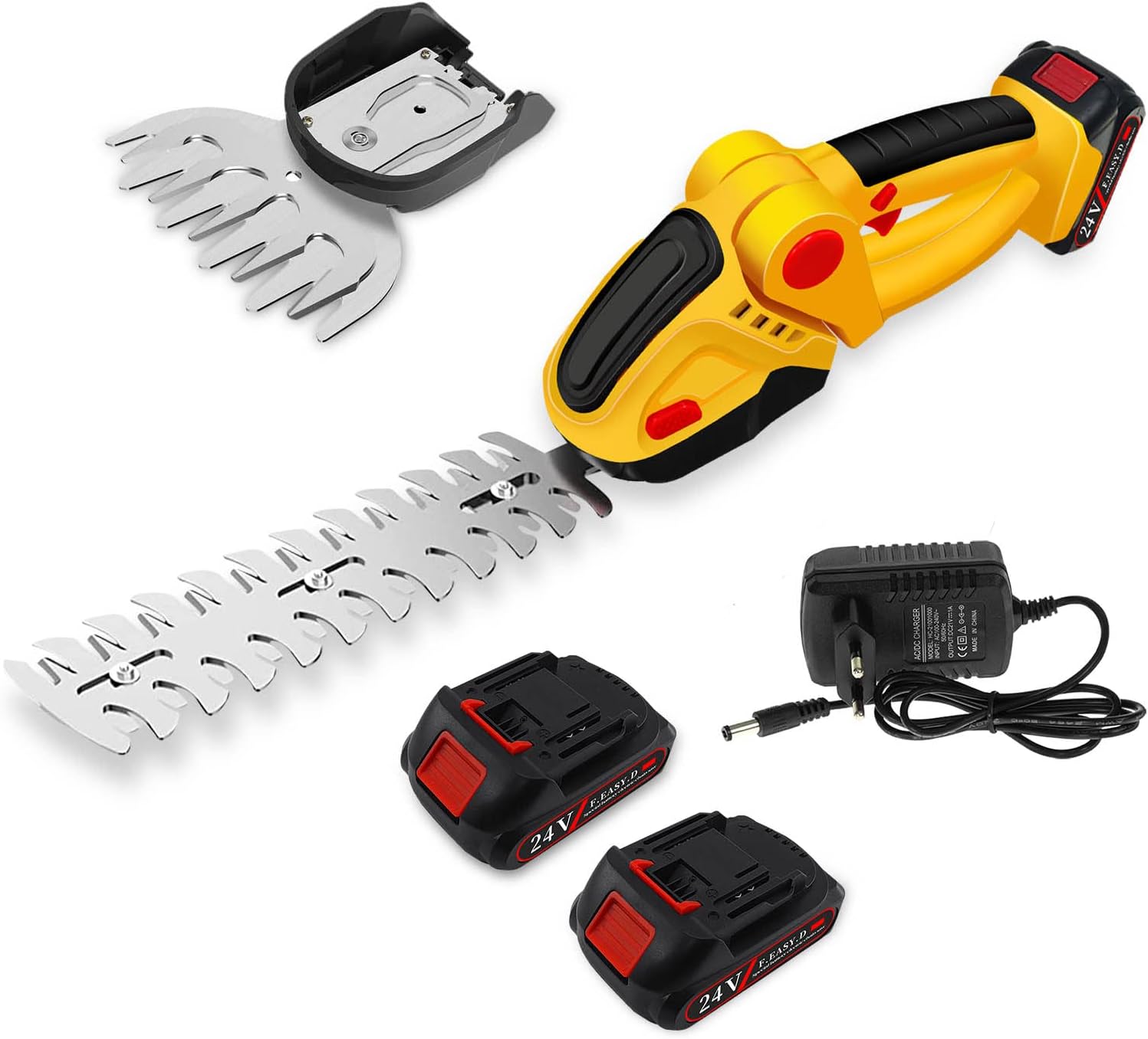 Cesoie da Giardino a Batteria 2 in 1, 24V 2000mAh