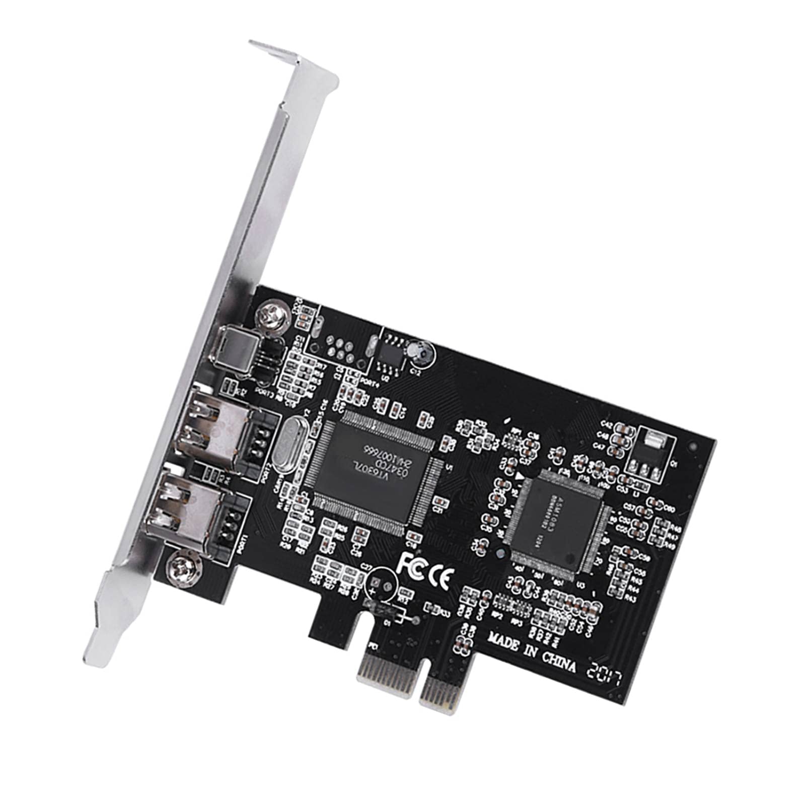Scheda controller Firewire PCI Express PCI-E PCI Express Firewire 1394a IEEE 1394 con cavo Firewire, schede porta Firewire, scheda Firewire 1394